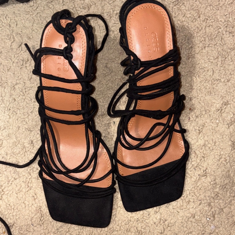 Asos lace up heels